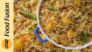 Matar Aloo Pulao Ramzan Special Recipe by Food Fusion [upl. by Phalan]