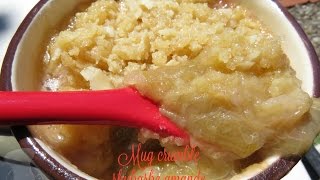 Recette de mug crumble rhubarbe amande [upl. by Dodwell]