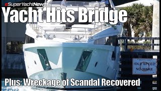 Yacht Crashes into Bridge in Miami  Wreckage of Beached Yacht Recovered  Sy News Ep316 [upl. by February]