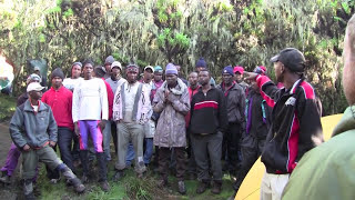 Climbing Kilimanjaro  Post Summit Celebrations  Kilimanjaro Song  Mweka Camp Day 7 [upl. by Rutra]