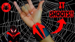 DIY How To Make Spiderman Retractable Web Shooter Out Of Cardboard And Springs [upl. by Crosby804]