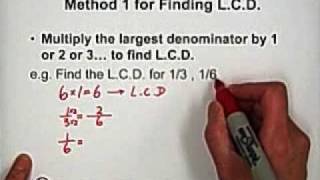 5 Least Common Denominator Method 1 [upl. by Keven]