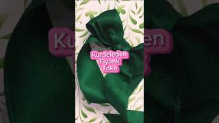 🎀 Kurdeleden Fiyonk Toka Yapımı fiyonk hairaccessorieshandmade ribbonhairbow [upl. by Merriam38]