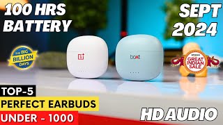 Top 5 Best Earbuds Under 1000 in 2024 l Best TWS Earbuds Under 1000 Rs ⚡⚡ [upl. by Ahs]