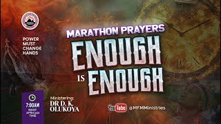 ENOUGH IS ENOUGH MARATHON PRAYERS  MFM November 2024 PMCH  Dr D K Olukoya [upl. by Notned]