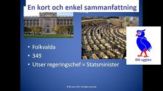 Hur styrs Sverige Riksdag regering mm En kort och enkel sammanfattning [upl. by Gordie]