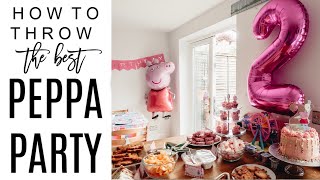 PEPPA PIG PARTY PLANNING  HOW TO PLAN A PEPPA PIG THEMED PARTY FOR 2 YEAR OLD [upl. by Carvey]