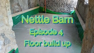 Nettle Barn Ep4 Radon sheeting and sump drains and concrete slab self build barn conversion [upl. by Timoteo]