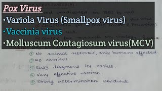 Pox Virus infections  small pox VirusVariola  Vaccinia Virus  Molluscum Contagiosum Virus [upl. by Kariv840]