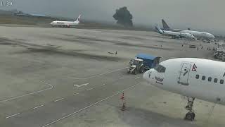 Deadliest Airplane crash caught on CCTV  Tribhuvan International Airport  NEPAL [upl. by Onitnevuj]