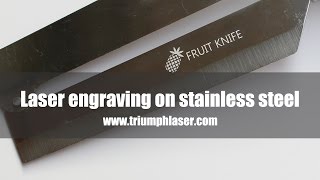 Fiber Laser Engraving Machine Laser Engrave Stainless Steel [upl. by Schlenger]