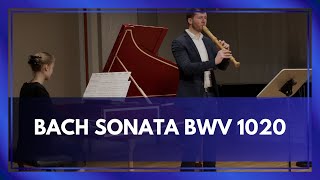 JS Bach Sonata g Minor BWV 1020  Jan Fuß amp Eszter Szedmak [upl. by Branham]