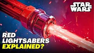 Why Are Red Lightsaber Considered More Powerful [upl. by Assirroc457]