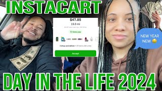 DAY IN THE LIFE OF AN INSTACART SHOPPER 2024  WORST CUSTOMER EVER STORYTIME  TIPS  TRICKS [upl. by Etneciv715]