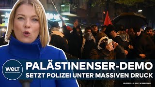 SILVESTER IN BERLIN Propalästinensiche Demo in der Silvesternacht bereitet Polizei sorgen  WELT [upl. by Nevram935]