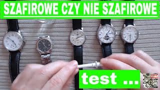 KUPUJESZ ZEGAREK powinieneś to wiedzieć  szkiełko szafirowe czy mineralne w zegarku  TEST [upl. by Deehahs]