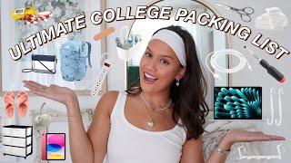 WHAT TO PACK FOR COLLEGE 2024  ultimate college packing list for freshman dorm living [upl. by Hube]