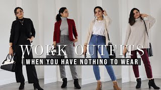 NOTHING TO WEAR Work Outfits 2022  OOTW  Work Lookbook  Capsule Wardrobe Work Business Casual [upl. by Sklar]