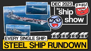 Steel Ship Rundown December 2023  Its a Ship Show  World of Warships  Clyde Plays LIVE E101 [upl. by Annaillil]