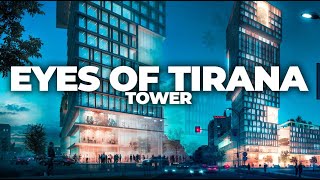 EYES OF TIRANA TOWER  4K DRONE VIDEO TIRANA 2021 [upl. by Shere]