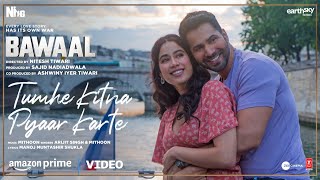 Tumhe Kitna Pyaar Karte Video Bawaal  Varun Janhvi  Mithoon Arijit Manoj  Sajid N Nitesh T [upl. by Atiniuq50]