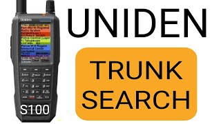 UNIDEN SDS100 HOW DO YOU SEARCH TRUNKED SYSTEMS [upl. by Mchugh]