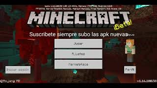 Descargar minecraft PE última versión Beta 116100 [upl. by Tebasile]