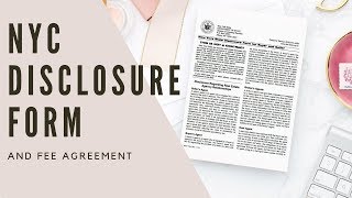 NYC Disclosure Form amp Fee Agreement EXPLAINED [upl. by Aicxela918]