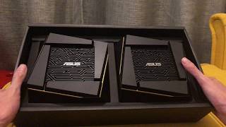 ASUS Aimesh AX6100 AX92U WiFi 6 unboxing [upl. by Leamiba766]