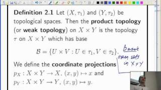 Lecture 5b Functional Analysis  Infinite products and Tychonoffs theorem [upl. by Aitas661]