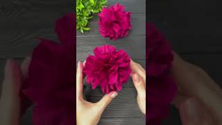 EASY Crepe Paper Flowers Crepe Paper Decorations shorts [upl. by Tressia]