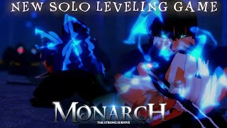 NEW UPCOMING ROBLOX ANIME SOLO LEVELING GAME  Roblox MONARCH [upl. by Petta367]