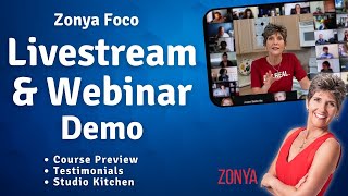 Zonya Foco Livestream and Webinar Demo [upl. by Carder347]