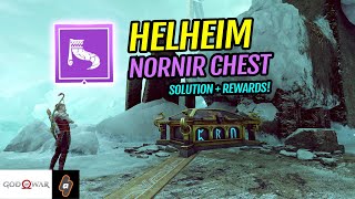 Nornir Chest Veithurgard Puzzle Solution  Rewards ALL Horns of Blood Mead  God of War [upl. by Aubree696]