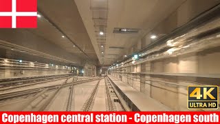 Train Cab View  Copenhagen Metro  Copenhagen central station  Copenhagen south [upl. by Waylin]