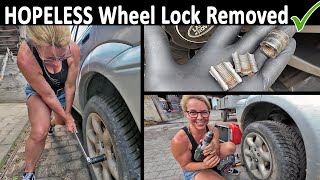 She Removed a Seized Wheel Lock Nut  S5E30 [upl. by Aljan196]