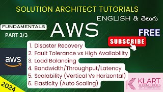 03AWS Solution Architect Made Simple Tutorials  Disaster Recovery Fault Tolerance Load Balancing [upl. by Barraza427]