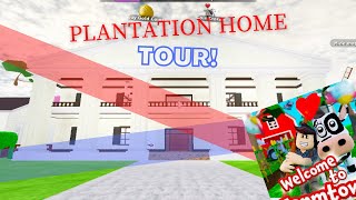 PLANTATION HOME Tour Welcome to Farmtown Roblox [upl. by Sheley978]