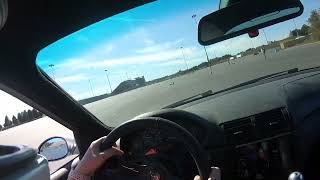 First time in my new e46 autocrossing at zMAX Dragway with CCRA [upl. by Aynos]