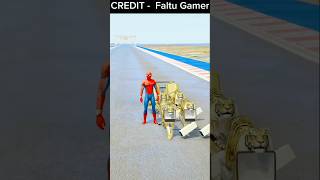 GTA 5 স্পাইডারম্যানের টাইগার গাড়ির রেসিং spiderman ironman superman [upl. by Llertrac]