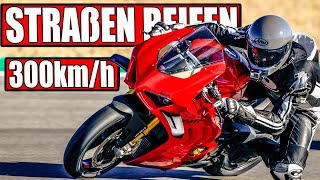 ÜBER 300kmh MEIN ERSTES MAL Pirelli Diablo Rosso IV Corsa REIFENTEST [upl. by Ahsoem]