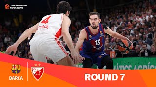 BarcelonaZvezda  Round 7 Highlights  202324 Turkish Airlines EuroLeague [upl. by Bari]