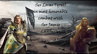 Broken Banners Battle Report Ser Jaime Lannister vs Ser Loras Tyrell [upl. by Aitnom]