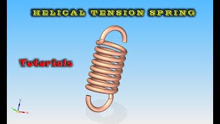 Helical Tension Spring tutorial  Solid Edge  in Kannada  ಸಾಲಿಡ್ ಎಡ್ಜ್ ಕನ್ನಡಸಂಚಿಕೆ51 [upl. by Hallutama199]