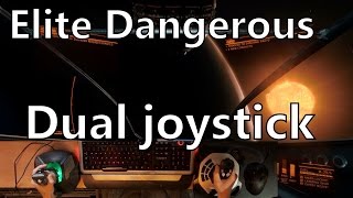 Elite Dangerous dual joystick setup docking and combat beta 204 [upl. by Nairad232]