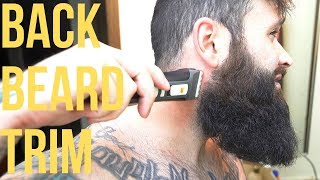 How To Trim the Back of your Beard  Tutorial [upl. by Snyder]