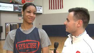 Alexis Peterson and Briana Day at the NCAA Tournament  Syracuse Womens Basketball [upl. by Aleet]