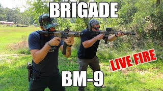 BM9 Live Fire With The Owner Of Brigade Manufacturing [upl. by Enajaras]