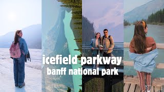 driving the icefield parkway banff  peyto lake mistaya canyon colombia icefield glacier skywalk [upl. by Ainet]