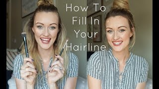 How To Fill In Your Hairline  Makenna Ashley [upl. by Ahsienek]